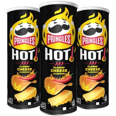 Afbeelding van 3x Pringles HOT Flamin&#039; Cheese 160 gr