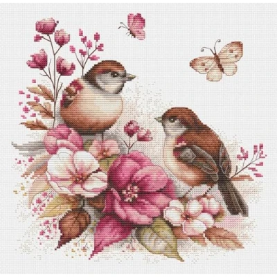 Afbeelding van Luca S The Birds Spring borduren (pakket) B2420