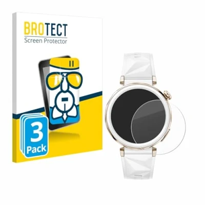 Afbeelding van BROTECT Glas Screen Protector voor Huawei Watch GT 5 Pro (42 mm) (3 Stuks) Schermbeschermer [9H Hardheid, Beschermglas Folie niet Gehard Glas]