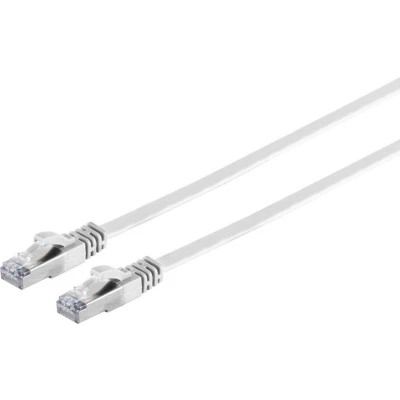 Afbeelding van U/FTP CAT7 7.5M plat wit 100% koper Netwerkkabel Computerkabel Kabel