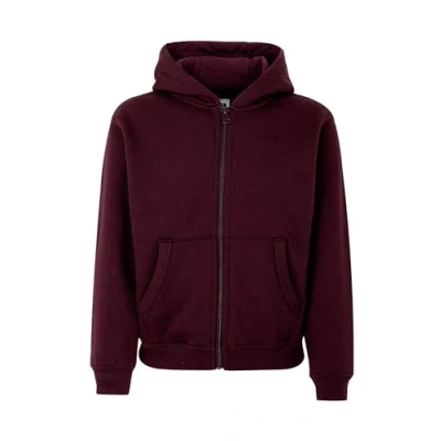 Afbeelding van Mukua Byron Kids Sweatshirt met ritssluiting en capuchon, wijnrood, maat 9/11