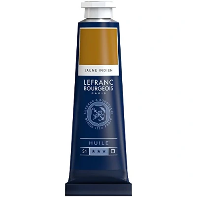 Afbeelding van Lefranc Bourgeois 810034 Fijne olieverf, gladde en sterk gepigmenteerde lichtecht, verouderingsbestendig 40ml Tube, Indian Yellow