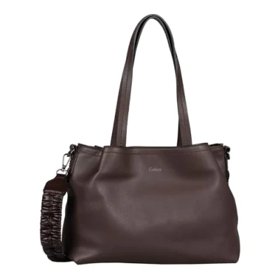 Afbeelding van Gabor Schoudertas Handtas Lavinia Zip Shopper Dark Brown Donkerbruin