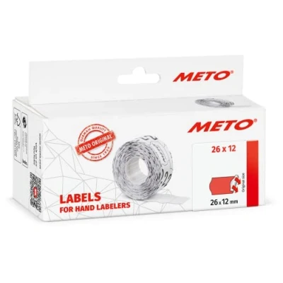 Afbeelding van METO Prijslabels 9506165 Permanent hechtend Breedte etiket: 26 mm Hoogte 12 Rood 1 stuk(s)