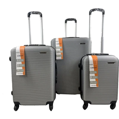 Afbeelding van Libiao Kofferset 3 Delig 85l &amp; 50l 30l Zilver Grijs
