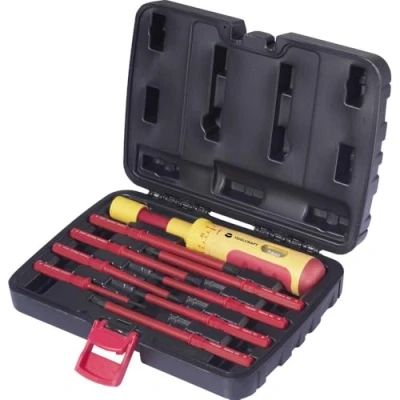 Afbeelding van TOOLCRAFT 0.5 3 Nm Momentschroevendraaierset 9 delig VDE, Elektronica