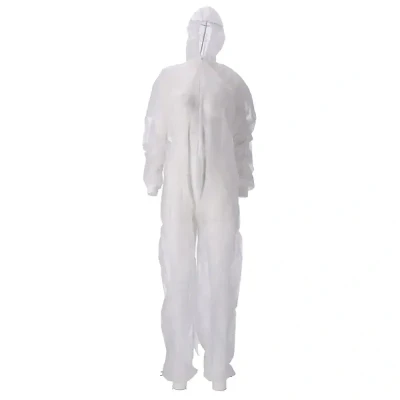 Afbeelding van Overalls CMT Coverall PP Non Woven Lichtgewicht met Ritssluiting Wit Maat XXXL