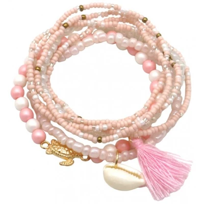 Afbeelding van Jomide Armbandjes Set Turtle Lichtroze