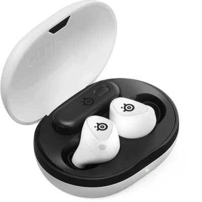 Afbeelding van SteelSeries Arctis GameBuds Wit Draadloze gamingoordopjes 2,4 GHz en Bluetooth 5.3 ANC/Transparency modus IP55 waterbestendigheid 40 uur accuduur Draadloos opladen PS5, PC &amp; Mobiel