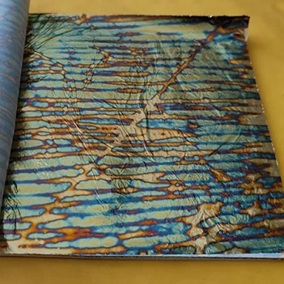 Afbeelding van JINRUISI Bonte Goudfolie Blad 50 Vellen Boekje Kleurrijke Imitatie Goudblad Vergulden Ambacht Decoratie Kunst (Zonsondergang Goud)