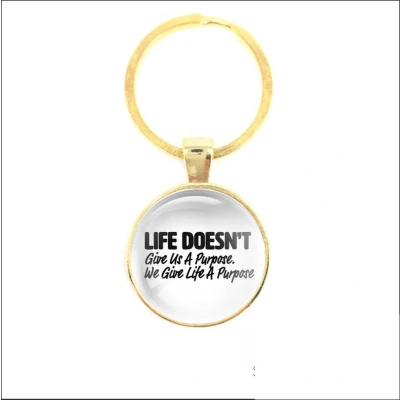 Afbeelding van Sleutelhanger Glas Life Doesnt Give Us A Purpose