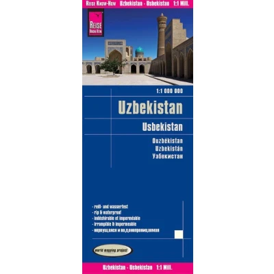 Afbeelding van Reise Know How Landkarte Usbekistan 1 : 1.000.000: reiß und wasserfest (world mapping project)