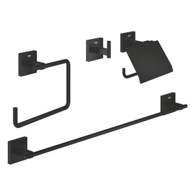 Afbeelding van Grohe start cube accessoire set 4 in 1 matte black 411152430