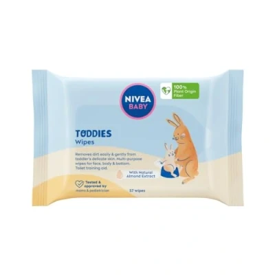 Afbeelding van NIVEA Baby Toddies Natte Doekjes 57 stuks. (57 Stuk)