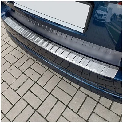 Afbeelding van tuning art L410 Roestvrijstalen Achterbumperprotector voor Skoda Octavia 4 Combi 2020 02/2024, Kleur:Zilver
