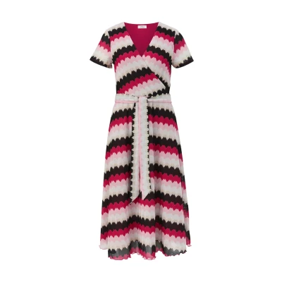 Afbeelding van s.Oliver Black Label Longueur MIDI Gebreide jurk, Dames, Maat: 32, Pink