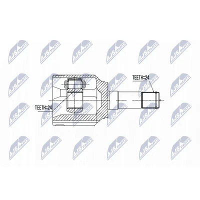 Afbeelding van Homokineet reparatie set, aandrijfas NTY NPW FT 048