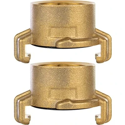 Afbeelding van Poppstar 2x Messing Snelkoppeling 1 inch Binnendraad (koppeling systeem Geka met 1&quot; schroefdraad)