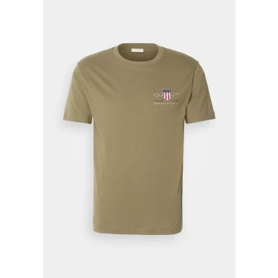 Afbeelding van GANT Archive Shield Tshirt basic, Heren, Maat: 3XL, Olive