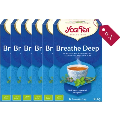 Afbeelding van 3x Yogi tea Breathe Deep Biologisch 17 stuks