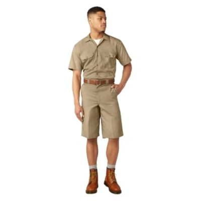 Afbeelding van Dickies Mens 13&quot; mlti Pkt W/Srt, Bruin (Kaki), 32W UK