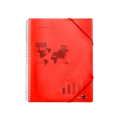 Afbeelding van Liderpapel EC26 Display Book met Spiraal, A4, Rood