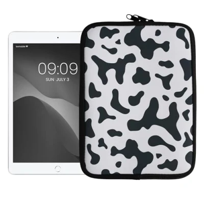 Afbeelding van kwmobile universele tablethoes Stevige en stijlvolle hoes voor tablets Neopreen Tablet sleeve Compatibel met 9,7&quot; 11&quot; Koeien Patroon design