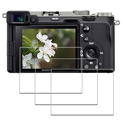 Afbeelding van iDaPro Screenprotector voor Sony Alpha A7C A7S III 7C 7S A7SIII A7SM3 [3+1 pak] Gehard glas Eenvoudige installatie