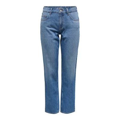 Afbeelding van Onllumi Mw Mom Straight DNM Pim920 Noos, blauw (medium blue denim), XXS x 32L