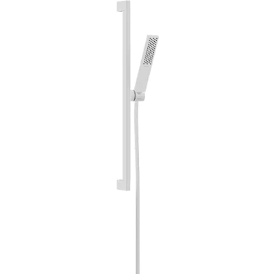 Afbeelding van hansgrohe pulsify e doucheset 100 1jet ecosmart met glijstang 65 cm mat wit 24371700