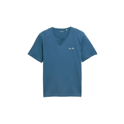 Afbeelding van TOM Tailor Tshirt basic, Heren, Maat: XXL, Real teal blue