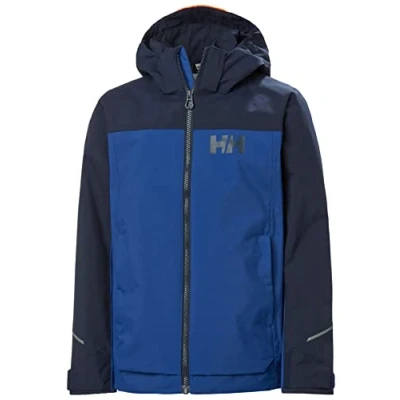 Afbeelding van Helly Hansen JR Sogndal Unisex Regenjas voor kinderen, Maat: 128, Deep fjord