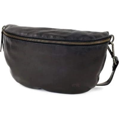 Afbeelding van Bear Design Maiky Leren Heuptas / Crossbodytas Zwart