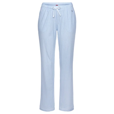 Afbeelding van s.Oliver Pyjamabroek, Dames, Maat: 44/46, Himmelblau/gestreift
