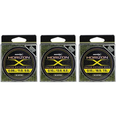 Afbeelding van Matrix Gevlochten Lijn Horizon X Coated Distance Braid 150m Maat : 0.08mm 5 kilo
