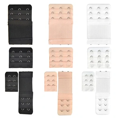Afbeelding van TIMESETL Beha verlengstuk, BH sluiting, verlenging met 2 haken, 3 haken en bandjes verlengstukken, verstelbare bandjes, antislip bandjesclips, riemhouder, Extender