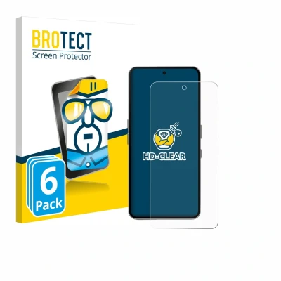 Afbeelding van BROTECT Screenprotector voor Nothing Phone (3a) Pro Folie Beschermfolie transparant (6 Stuks)