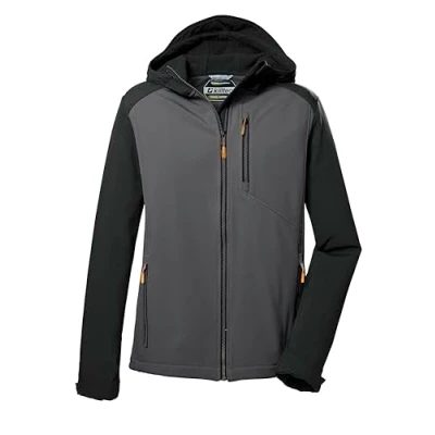 Afbeelding van killtec Heren Softshell jas/outdoorjas met capuchon KOS 265 MN SFTSHLL JCKT, black, M, 41263 000