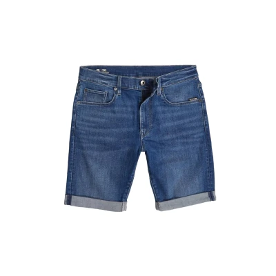 Afbeelding van G Star RAW 3301 Slim Denim Shorts, blauw (Medium Aged D10481 8968 071), 30W