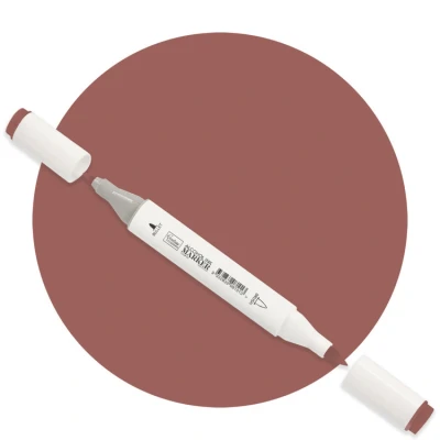 Afbeelding van Brown Twin Tip Alcohol Ink Marker
