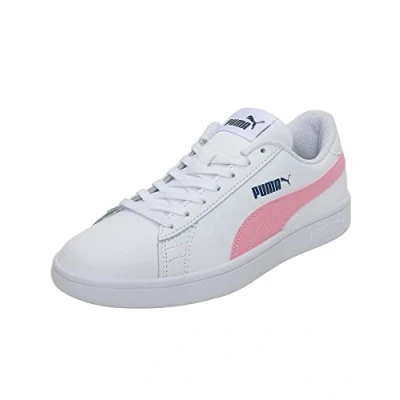 Afbeelding van Puma Sneaker Smash V2 L Jr uniseks kind laag,Puma Wit Prisma Roze,36 EU