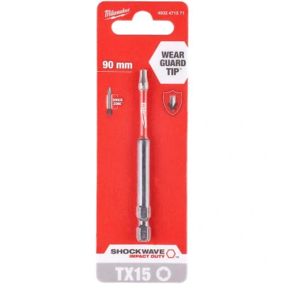 Afbeelding van Milwaukee Accessoires SchroefBIT ShW TX15 90mm 1pc 4932471571
