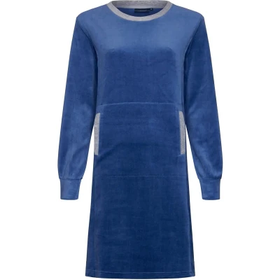Afbeelding van Blauw velours nachthemd Pastunette Maat 38
