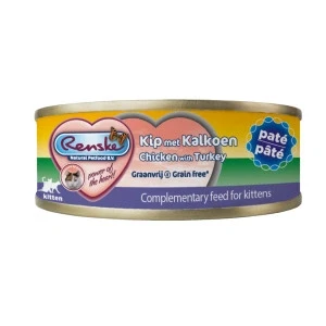 Afbeelding van Renske Vers Paté Kitten 70 g Kattenvoer Kip&amp;Kalkoen