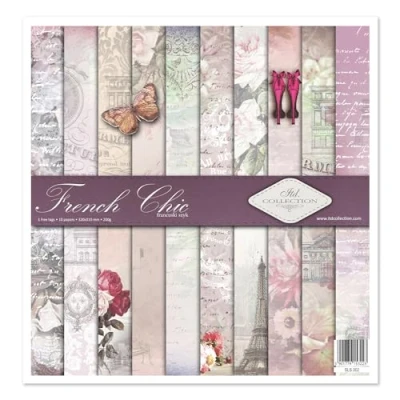 Afbeelding van ITD Collection scrapbooking pakket 30 x cm, papier, decoratief kaarten maken, papierformaat 310 320 mm 10 vellen + 1