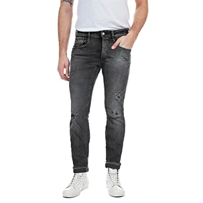Afbeelding van Replay Anbass Jeans, 097 Dark Grey, 3436, 097, donkergrijs, 34W x 36L