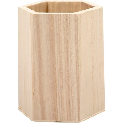 Afbeelding van Pennenbak Creativ Company zeshoek 10.5x8cm triplex