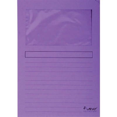 Afbeelding van Venstermap Exacompta Forever L map 120gr paars