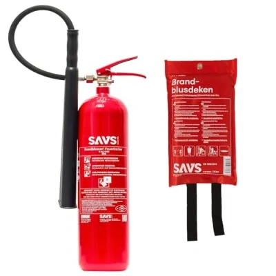 Afbeelding van SAVS® Brandblus box CO2 blusser + Blusdeken XL