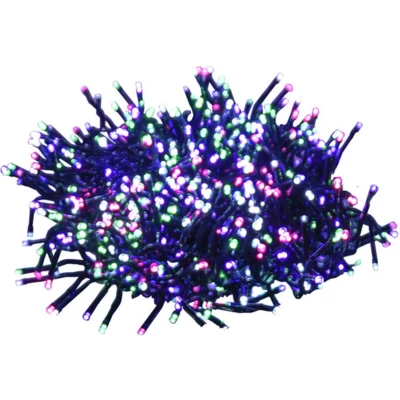 Afbeelding van Lichtslinger cluster met 2000 LED&#039;s pastel meerkleurig 17 m PVC